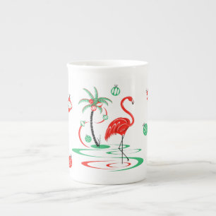 Caneca De Porcelana Flamingo Baubles, caneca, china