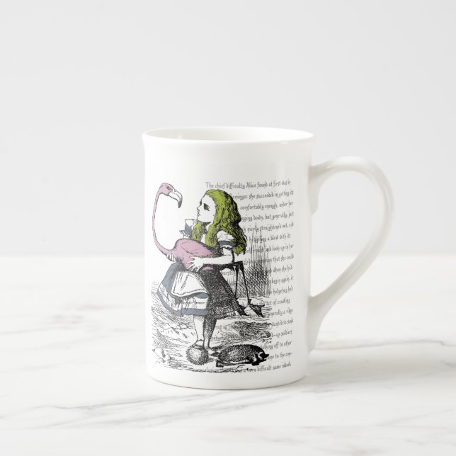 Caneca De Porcelana Flamingo Croquet (Direita)