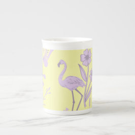 Caneca De Porcelana Flamingo Fine Porcelain Mug Amarelo