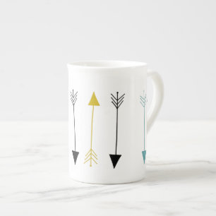 Caneca de Porcelana - Flechas Tribais