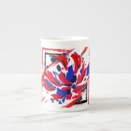 Caneca De Porcelana Fleur éclatée