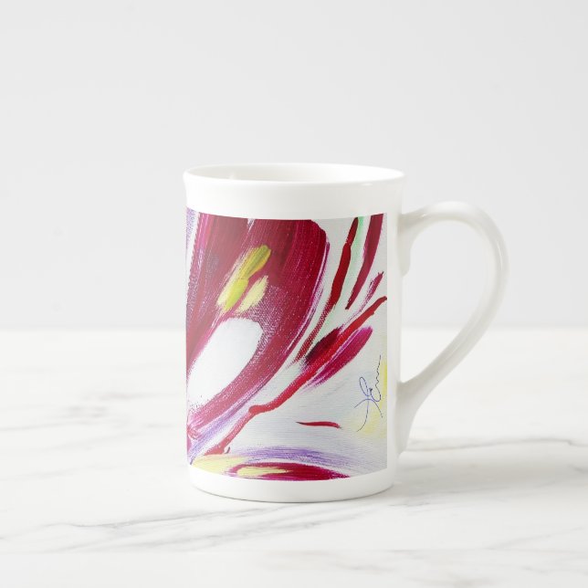 Caneca De Porcelana Fleur montante (Direita)