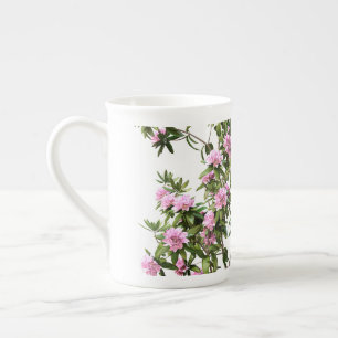 Caneca De Porcelana Flor Botânica Rhododendron