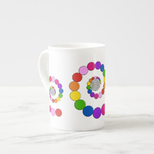 Caneca De Porcelana Flor da Vida / Blume des Lebens - pontos espiritua