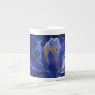 Caneca De Porcelana Flor de Lotus bonita