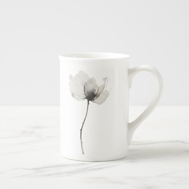 Caneca De Porcelana Flor do eterno (Direita)