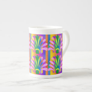 Caneca De Porcelana Floral Flourish