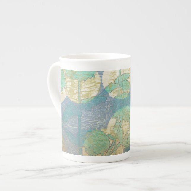 Caneca De Porcelana Floral I (Frente Esquerda)