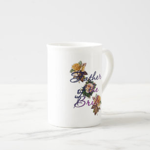 Caneca De Porcelana Floral Pai do Noivo