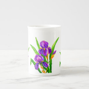Caneca De Porcelana Flores Bonitas - Desenho