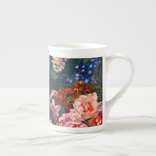 Caneca De Porcelana Flores da Primavera de Monet