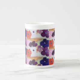 Caneca De Porcelana Flores de Mola Anemone