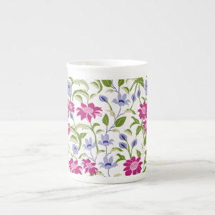 Caneca De Porcelana Flores de primavera