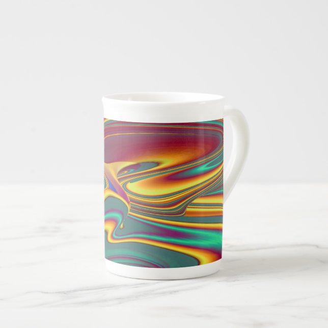 Caneca De Porcelana Flores Mágicas de Primavera Verão Outono (Frente Esquerda)