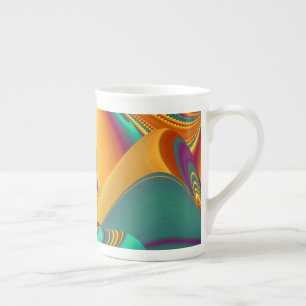 Caneca De Porcelana Flores Mágicas de Primavera Verão Outono