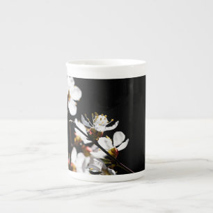Caneca De Porcelana Flores Sakura