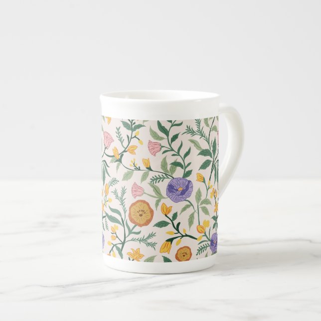 Caneca De Porcelana Flores silvestres (Frente Esquerda)