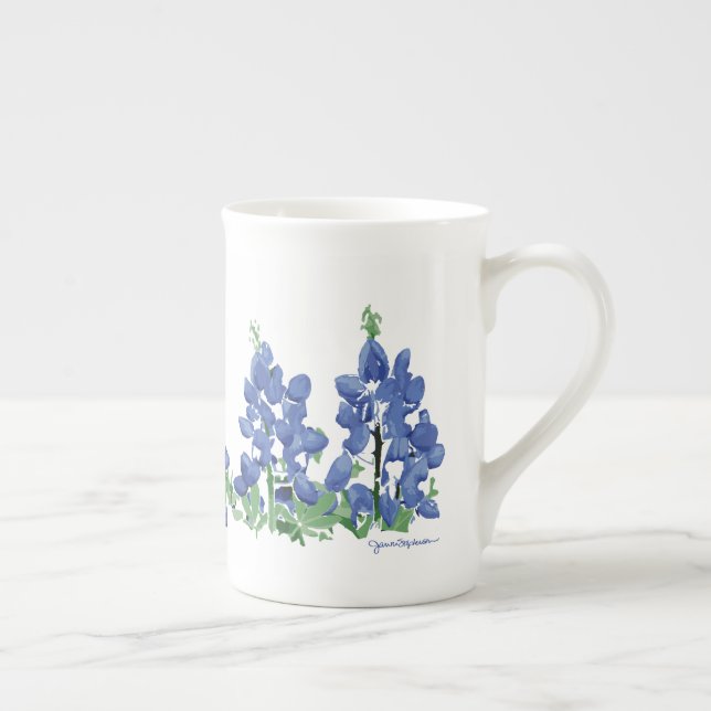 Caneca De Porcelana Flores Wild Bluebonnet, Flores do Texas (Direita)