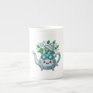 Caneca De Porcelana Fofo Kawaii Chá de Hortelã Marroquino Gelado de Ve