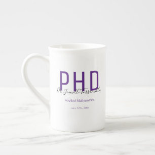 Caneca De Porcelana Formando Manutenção Nome Puro Grau PhD