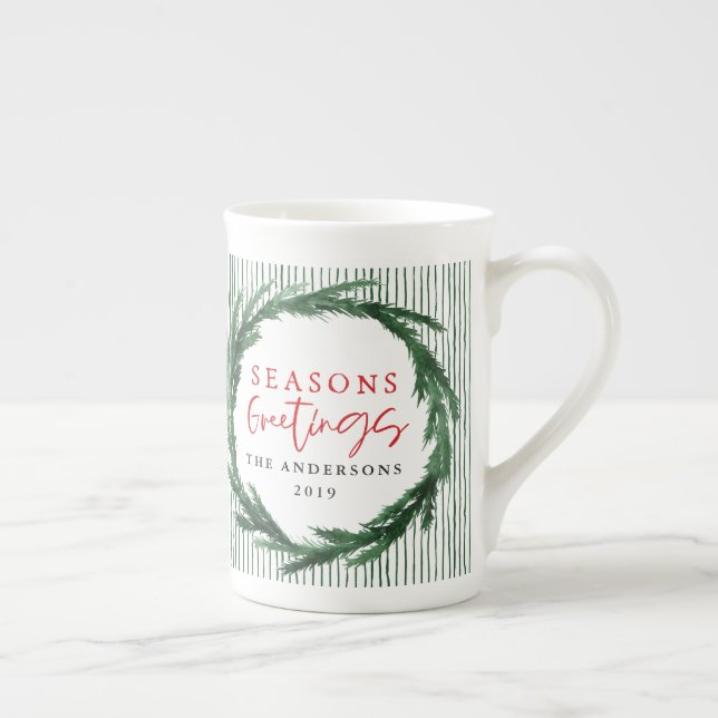 Caneca De Porcelana Fosse aquosa + presente de natal de stripsia (Direita)