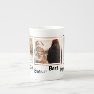 Caneca De Porcelana Foto personalizada de Pet do melhor Pai do mundo