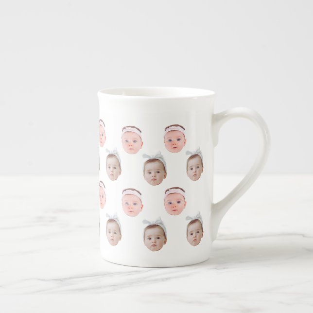 Caneca De Porcelana Foto Personalizada Face 2, Pai Personalizado De Ca (Direita)