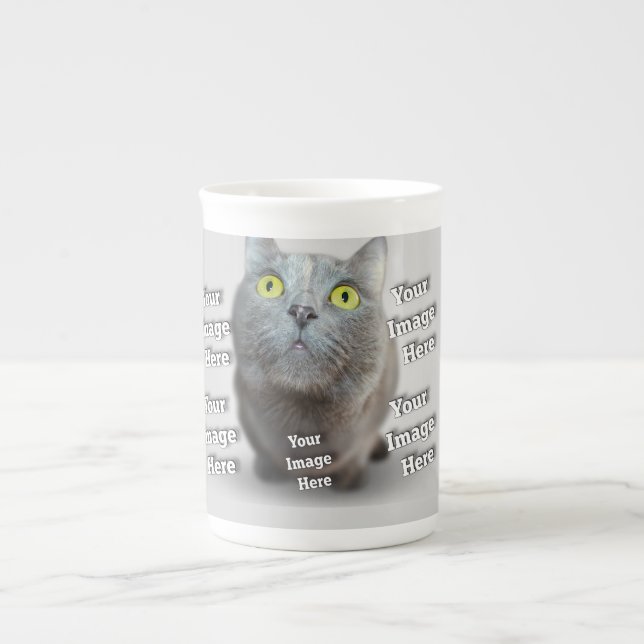 Caneca De Porcelana Foto PET ✨ adorável personalização (Frente)
