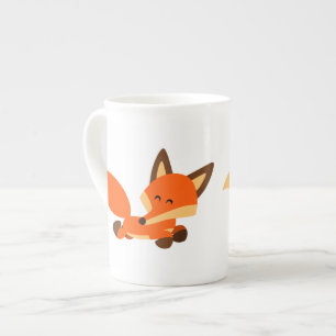 Caneca De Porcelana Fox Bone China Tumg