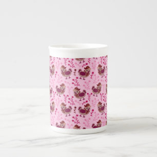 Caneca De Porcelana Frangos