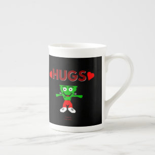 Caneca De Porcelana FrankenQueijos Abraça Osso China Mug