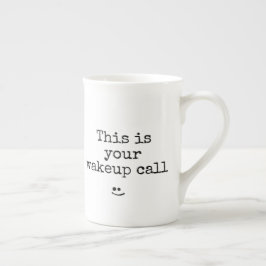 Caneca De Porcelana Frase da Tipografia Negra Esta É A Sua Chamada De