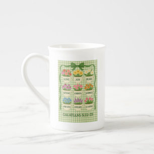 Caneca De Porcelana Fruta de Café da Taça Tea Espirituosa com Flor