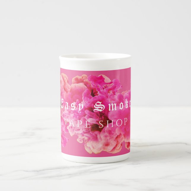 Caneca De Porcelana Fumaça Rosa Compra Negócios (Frente)