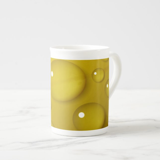 Caneca De Porcelana Fundo de Água Amarelo (Frente Esquerda)