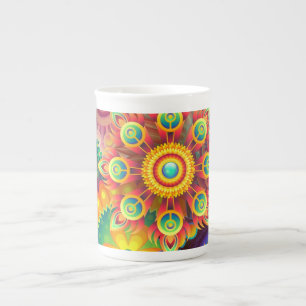 Caneca De Porcelana Funky Mandalas China Mug
