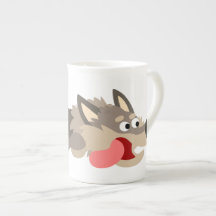 Galeria da Frota Bonita Wolf Bone China Mug
