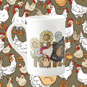 Caneca De Porcelana galinha fofa amantes do País