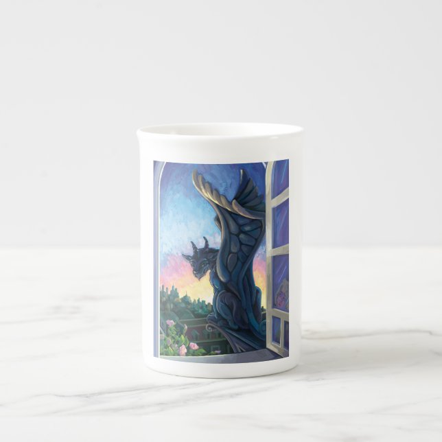 Caneca De Porcelana Gargoyle Guardian (Frente)