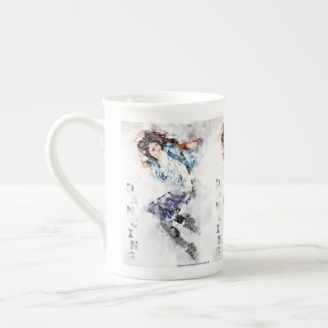 Caneca De Porcelana Garota dançante (Esquerda)