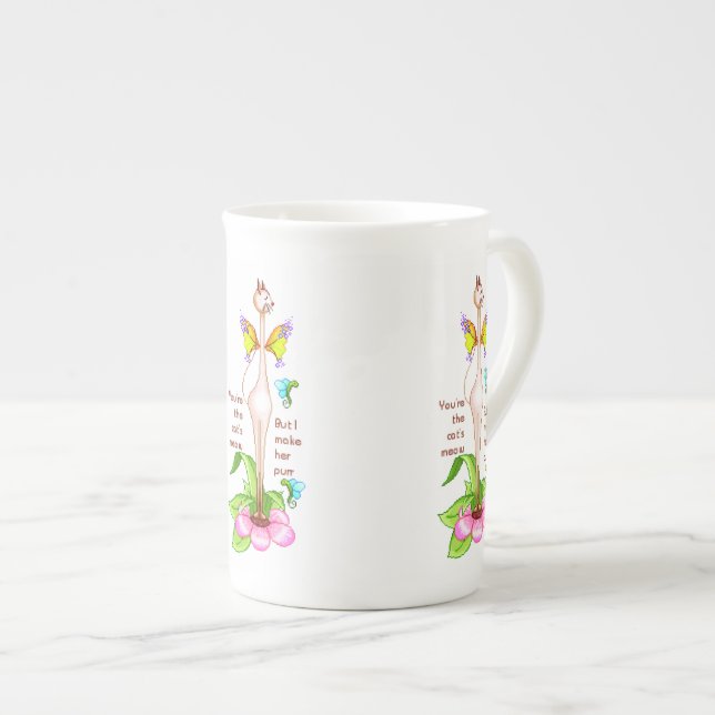 Caneca De Porcelana Gatinho Siamese Cat (Frente Esquerda)