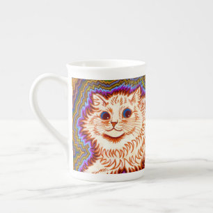 Caneca De Porcelana Gato Caleidoscópio