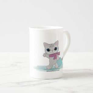 Caneca De Porcelana Gato da compra