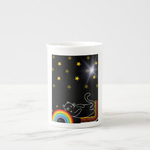 Caneca De Porcelana Gato preguiçoso