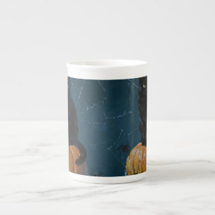 Caneca De Porcelana Gato Preto