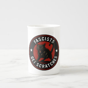 Caneca De Porcelana Gatos Contra Fascistas