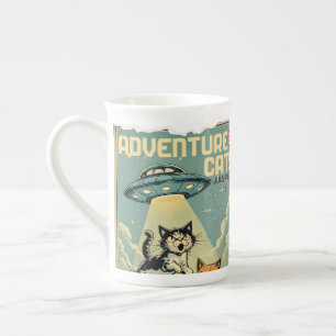 Caneca De Porcelana Gatos engraçados livro de história em quadrinhos a