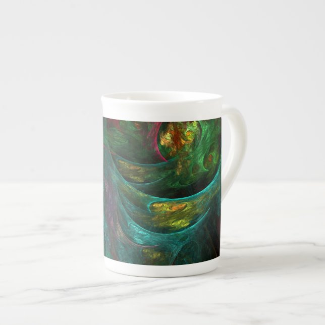 Caneca De Porcelana Genesis Nova Abstrato Art (Frente Esquerda)