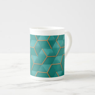 Caneca De Porcelana geométrico