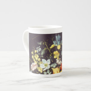 Caneca De Porcelana Georg Flegel Grande pedaço de flores (em nicho)